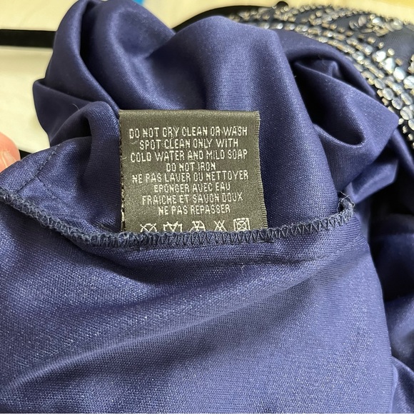 Aidan Mattox Beaded Cocktail Dress Long Sleeve Size Women's 14 - Picture 9 of 15